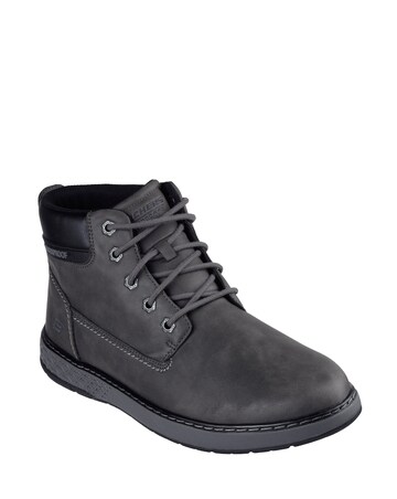 Skechers Waterproof Garlan Deno Boot - Charcoal