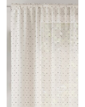 Hanoi Linen-Look Textured Tufted Slubs Voile Panel