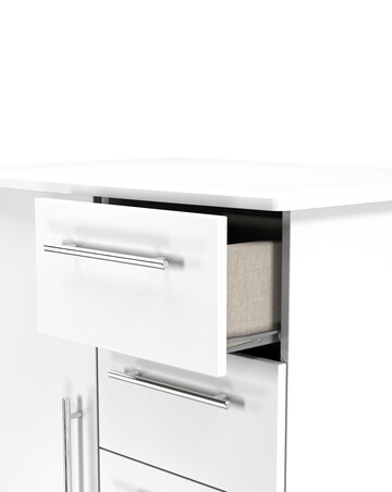 Osprey Ready Assembled 1 Door 5 Drawer Kids Wardrobe - Kids