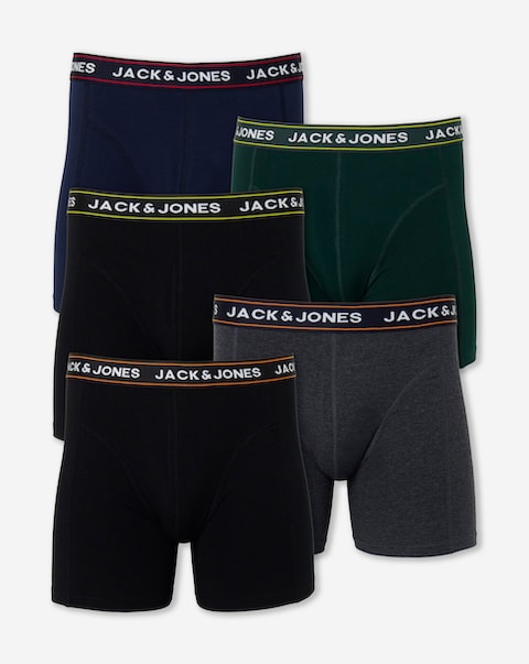 JACK & JONES Max 5 Pack Trunks - Multi