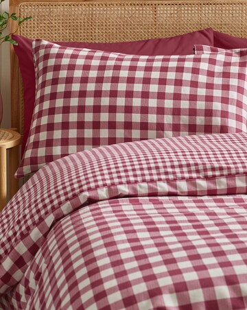 Catherine Lansfield Brushed Gingham Duvet Cover Set