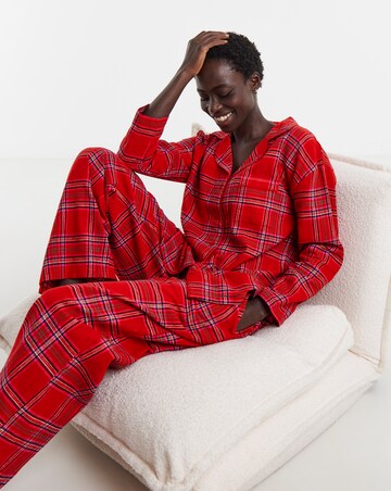 Pretty Secrets Check Button Through Pyjama Set