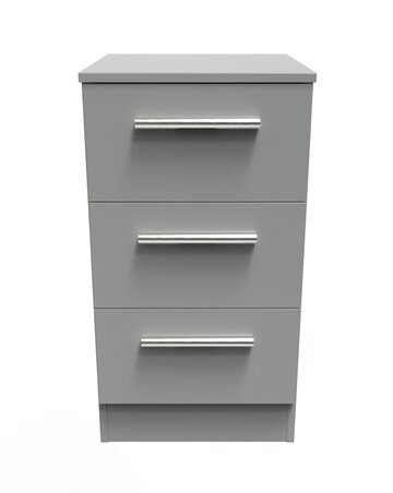 Eider Ready Assembled 3 Drawer Bedside - Kids
