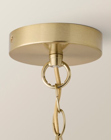 ValueLights Darcy Brushed Gold Frosted Chandelier
