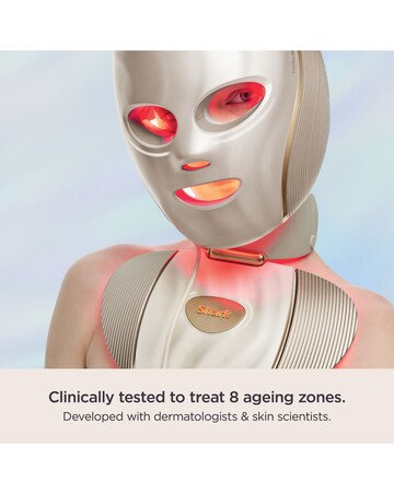 CryoGlow Clinic 360 Contrast LED Face & Neck Mask FW575UKGD1 Champagne