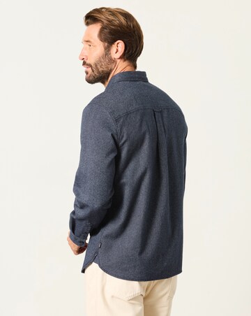 FatFace Long Sleeve Tadwick Shirt - Navy