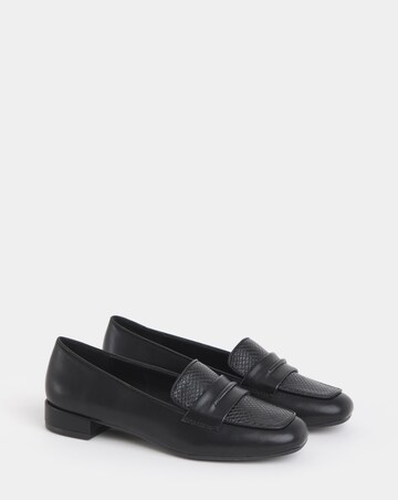 Hailey Block Heel Penny Loafer - Wide Fit (E)