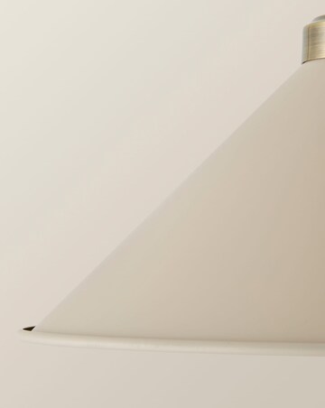 ValueLights Morgan Beige Taper Shade with Brushed Brass Fitting