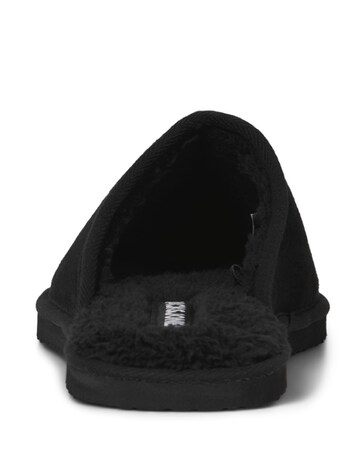 Jack & Jones Dudely Microfibre Mule Slipper - Black