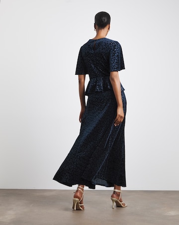 Joanna Hope Petite Velour Animal Midi Dress