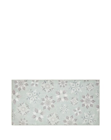 Christmas Snowflakes Washable Large Doormat