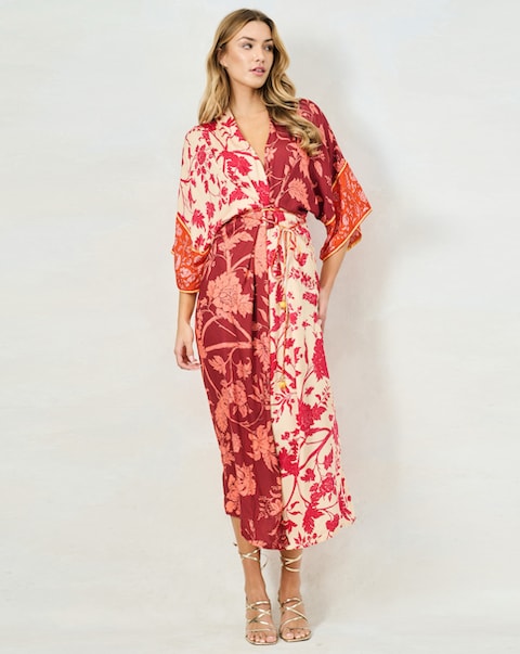 Hope & Ivy Salma Kimono Dress