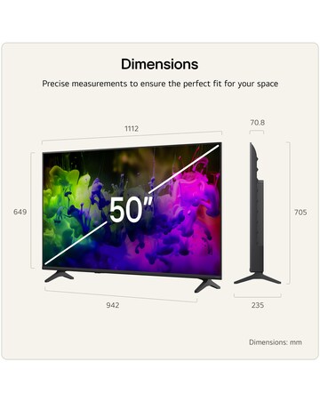 LG 50QNED7EB3C 50in QNED evo AI 4K Smart TV