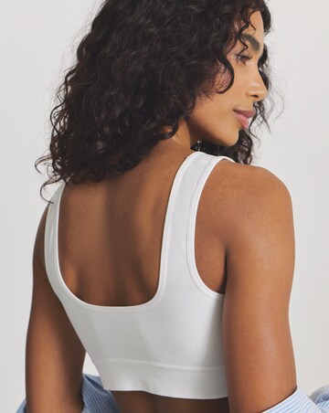 Pretty Secrets (3 Pack) Comfort Tops (Fits A-D) White/White/White