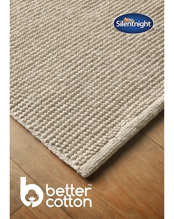 Silentnight Textured Knot Cotton Bath Mat