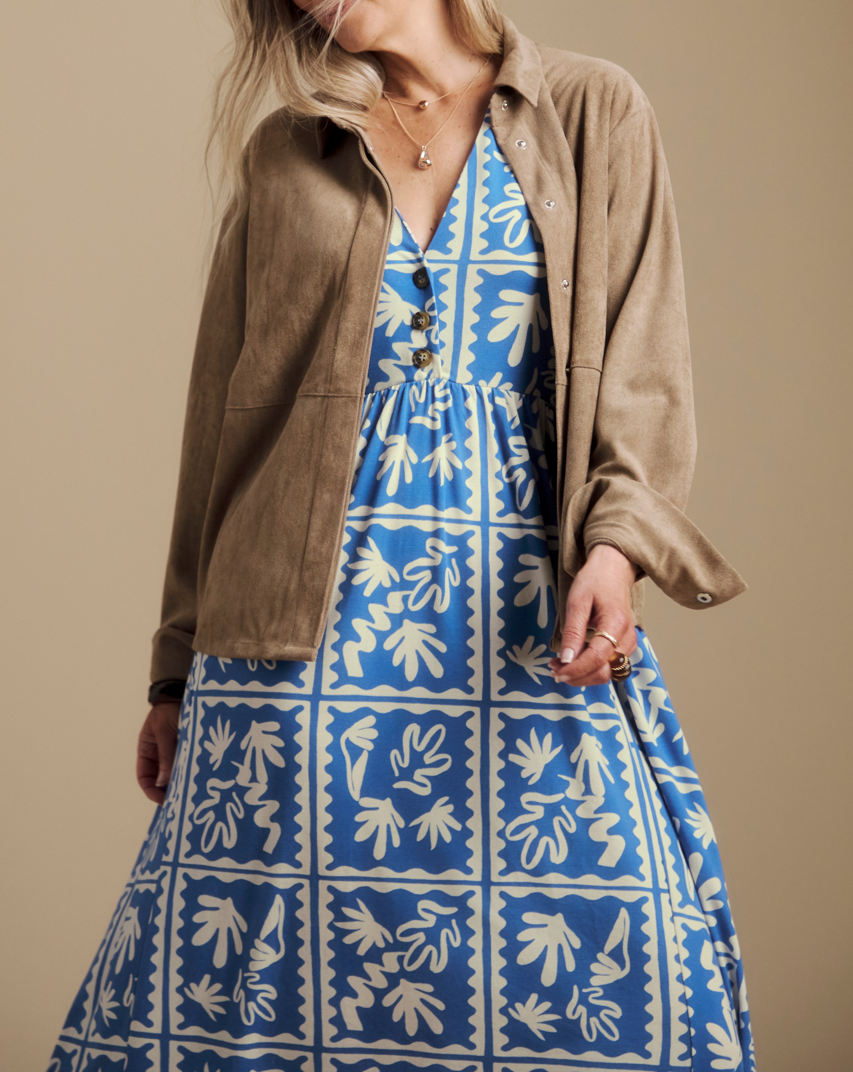 Julipa Printed Jersey Midi Dress | Ambrose Wilson