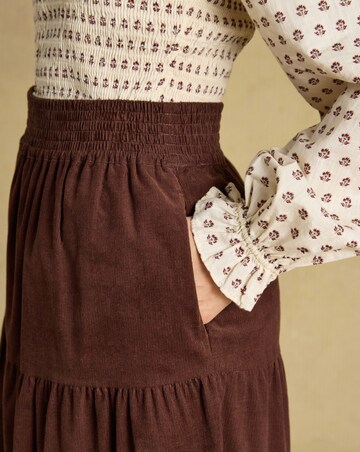 Joules Cord Tiered Skirt