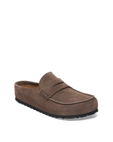 Birkenstock Classic Suede Naples Wrapped Loafer - Concrete Grey