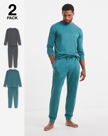 2 Pack Jersey T-Shirt and Trouser Set