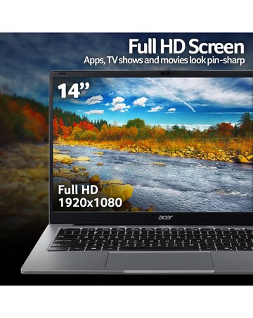 Acer Aspire Lite Laptop - 14in Ryzen 3 8GB 256GB - Silver
