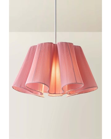 ValueLights Jemima Pink Full Pleated Shade
