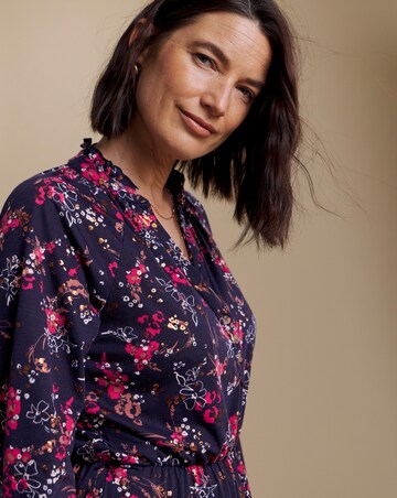 Julipa Petite Metalic Tiered Midi Dress