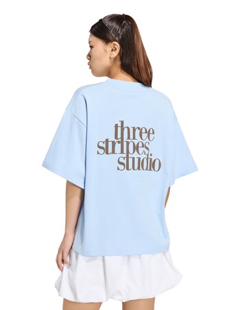 adidas 3 Stripe Studio Graphic T-Shirt