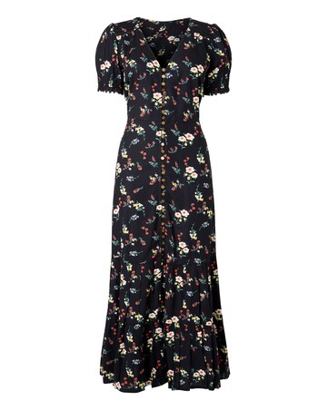Joe Browns Darling Ditsy Button Through Maxi Dress