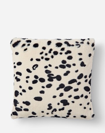 Snow Leopard Faux Fur Cushion