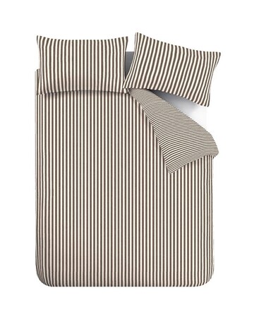 Catherine Lansfield Epping Textured Stripe Duvet Cover Set