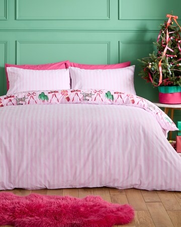 Catherine Lansfield Christmas Kitsch Duvet Cover Set