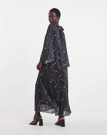 Twisted Wunder Alaska Star Print Lurex Stripe Maxi Dress