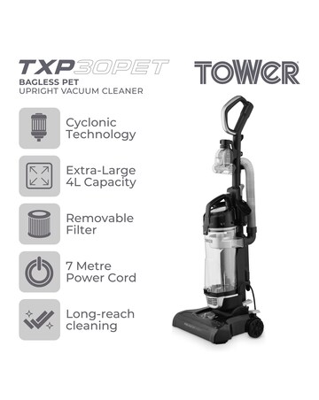 Tower Upright Vacuum 4L Dust Bin