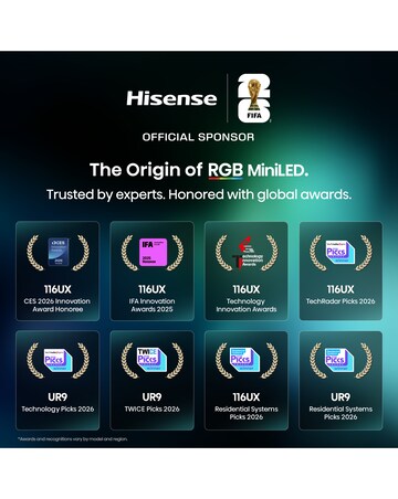 Hisense 55ER8STUK 55in RGB Mini-LED 4K UHD Smart TV