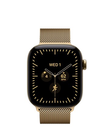 Apple Watch Series 12 GPS + Cellular 42mm - Gold Titanium/Gold Milanese Loop