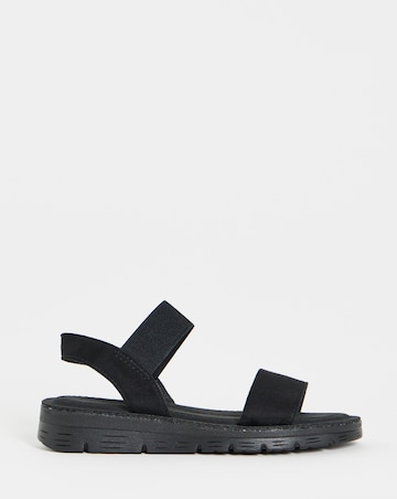 Simply Be Vanya Stretchy Strap Sandals - Extra Wide Fit (EEE)