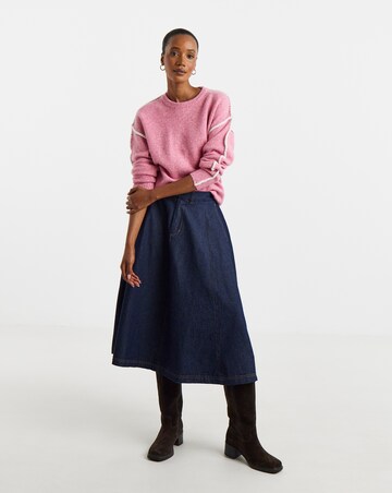 Contrast Whipstitch Jumper