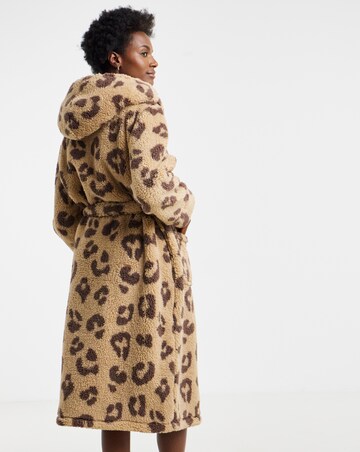 Leopard Teddy Dressing Gown