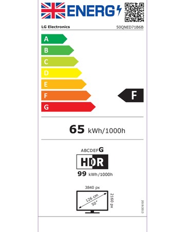 LG 50QNED71B6B 50in QNED AI 4K Smart TV