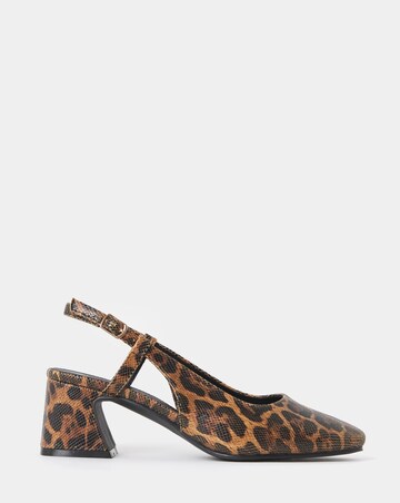 Vivi Block Heel Slingback Shoes - Extra Wide Fit (EEE)