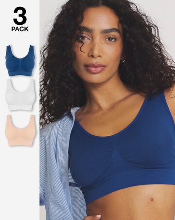 Pretty Secrets (3 Pack) Comfort Tops Navy/Blush/White