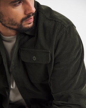 Jack & Jones Regent Cord Overshirt - Khaki