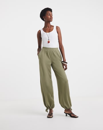Textured Jersey Balloon Trousers