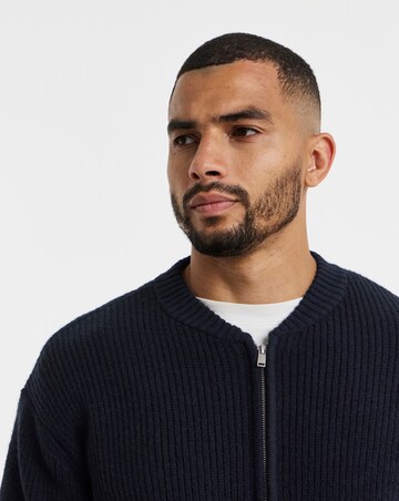 Fisherman Chunky Knitted Bomber
