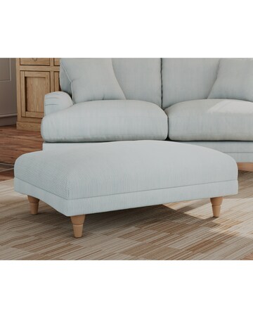 Lily Stripe Footstool