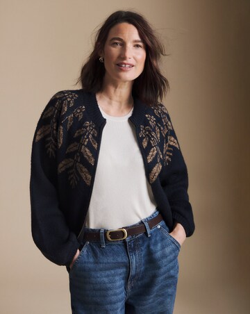 Julipa Knitted Zip Through Cardigan
