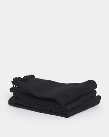 Pretty Secrets (3 Pair Pack) Basic Lettuce Hem Ankle Socks