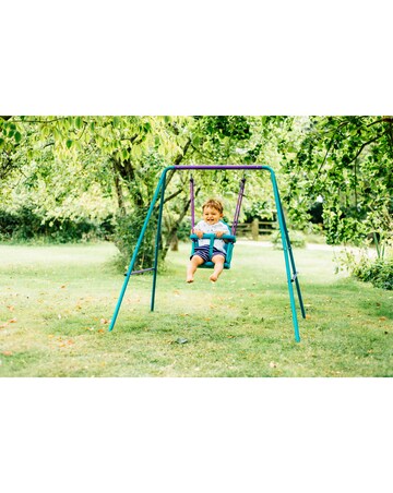 Plum 2 in 1 Swing Set - Purple/Teal
