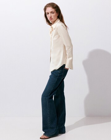 Mango Satin Finish Flowy Shirt