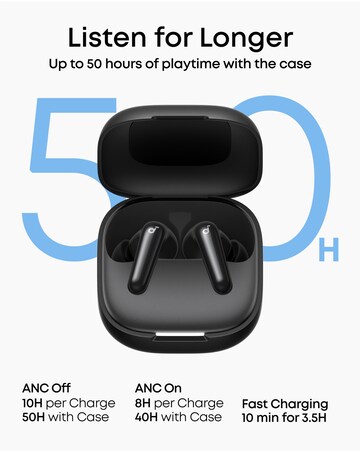 Soundcore R60i Noise Cancelling Earbuds - Black